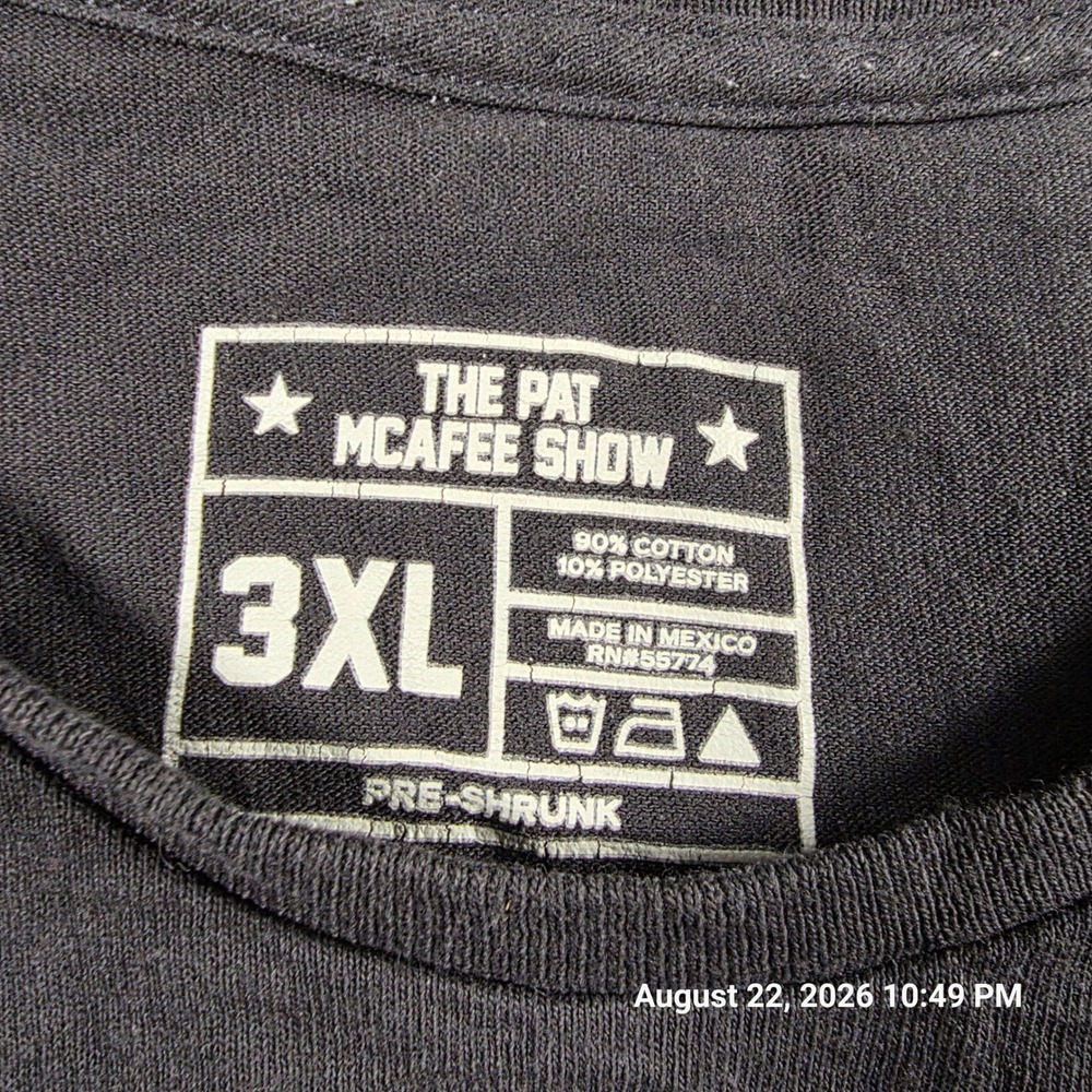 The Pat McAfee Show Kirk Cousins If I Die I Die Graphic Tee Black 3XL Mens - Picture 2 of 4